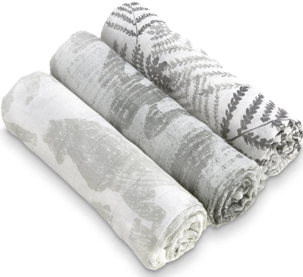 Aden + Anais: Silky Soft Bamboo Swaddle Set - Foragers (3 Pack)