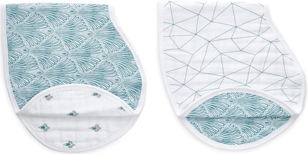 Aden + Anais: Classic Burpy Bib Set - Paisley Teal (2 Pack)