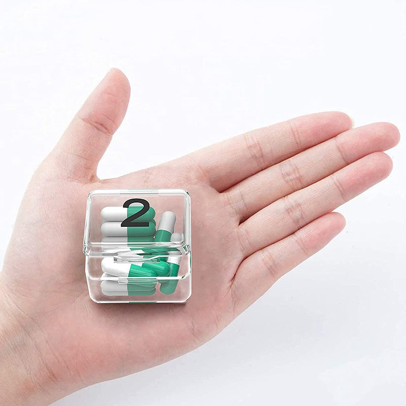 STORFEX 30 Day Pill Organizer Box - Transparent
