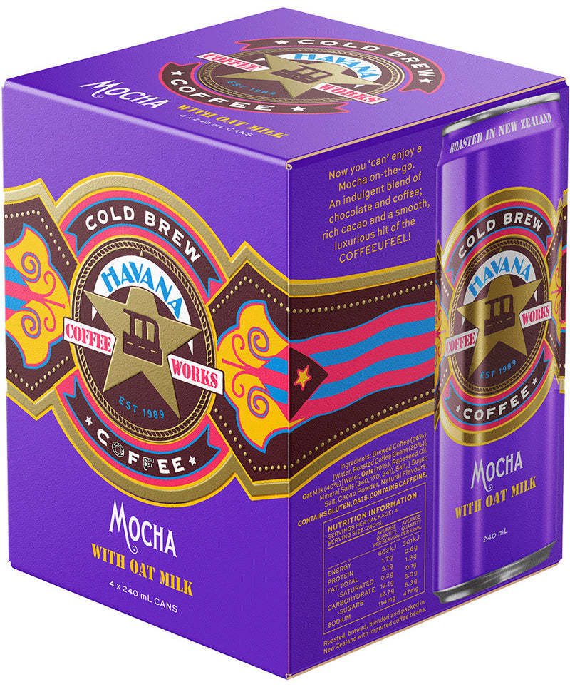 Havana: Mocha Oat Cold Brew - 240ml (4 Pack)