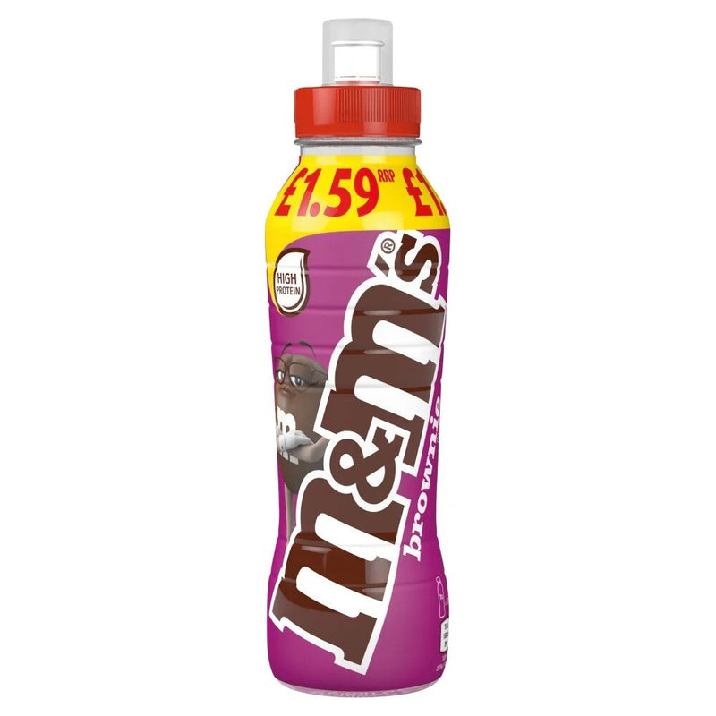 M&M's Chocolate Brownie Milk Shake Drink 350ml (8 Pack)