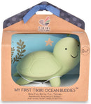 Tikiri: Ocean Buddies Teether and Rattle Toy - Turtle (Gift Boxed)