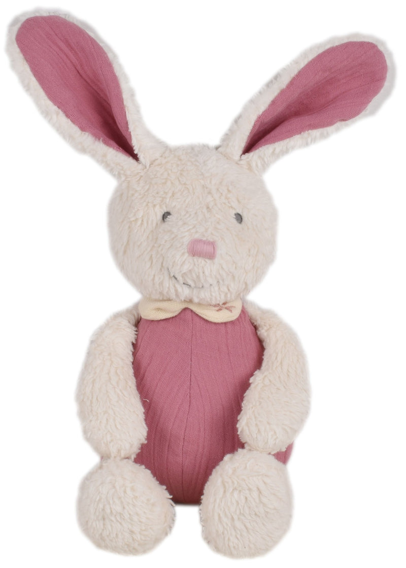 Tikiri: Organic Baby Bunny with Muslin Body - Pink (30cm)