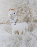 Tikiri: Natural Rubber Rattle Toy - Lilith the Llama (18cm)