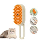 PETSWOL 3 in 1 Self Cleaning Pet Steam Brush - Beige