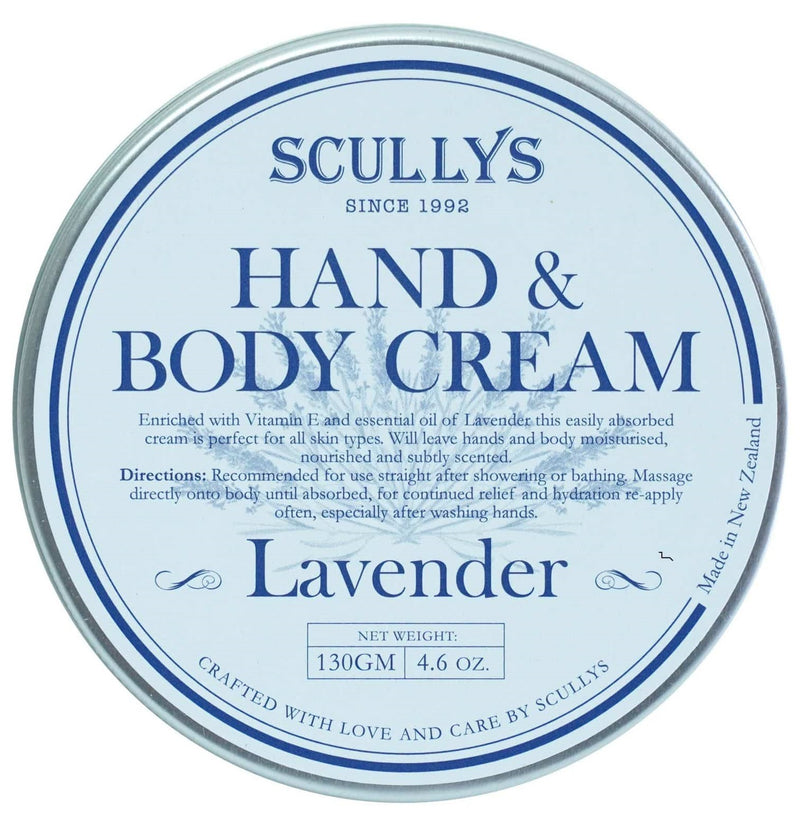 Scullys: Hand & Body Cream - Lavender (150g)