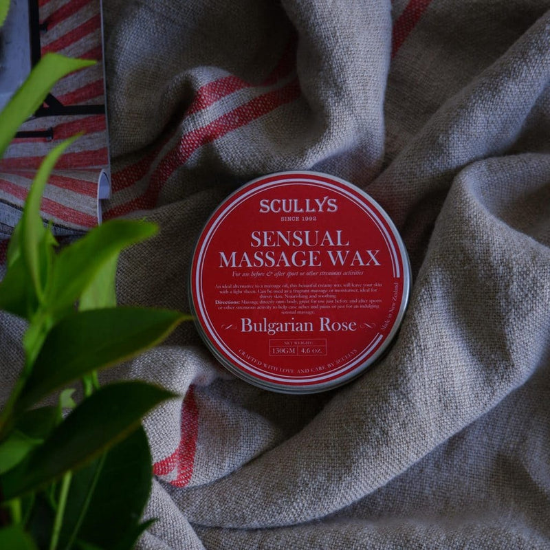 Scullys: Sensual Massage Wax - Bulgarian Rose (130g)