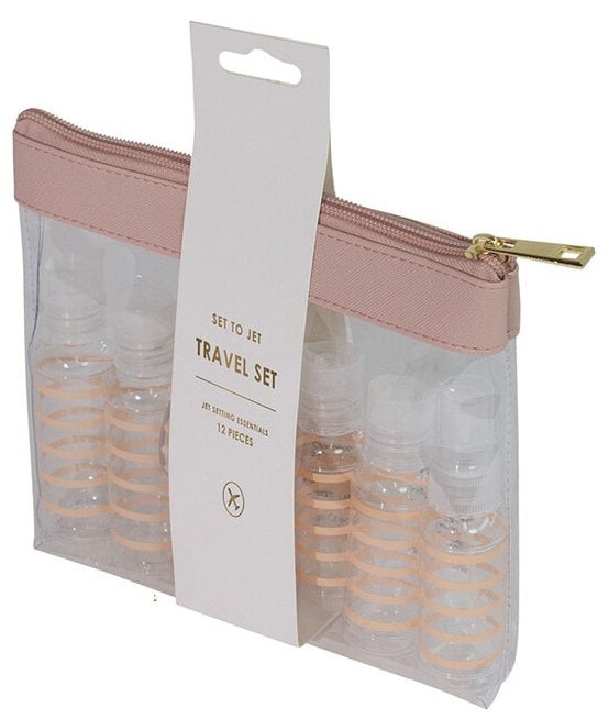 Tender Love + Carry: Travel Pouch With Bottles - Pink