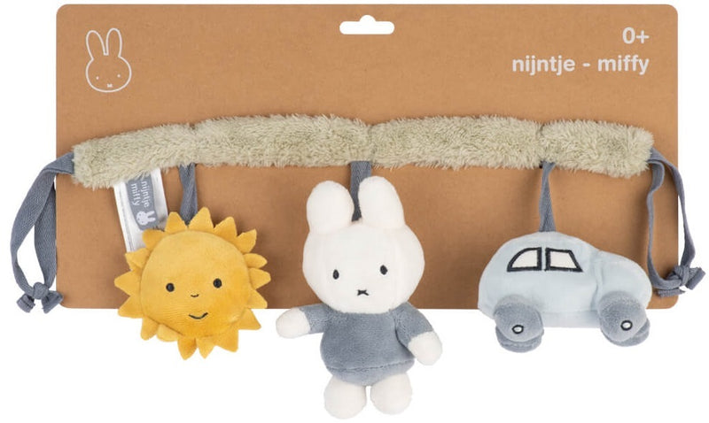 Miffy: Fluffy Car Seat Toy - Blue/Green