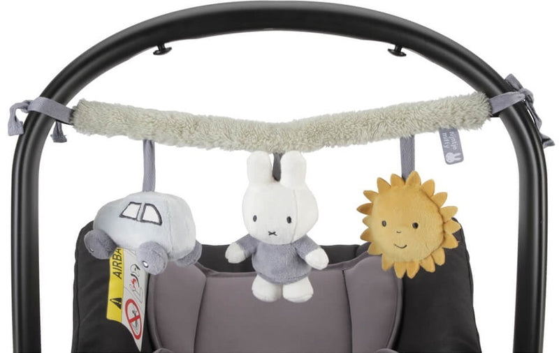 Miffy: Fluffy Car Seat Toy - Blue/Green