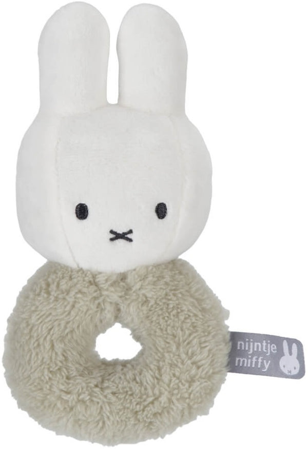 Miffy: Fluffy Ring Rattle - Green