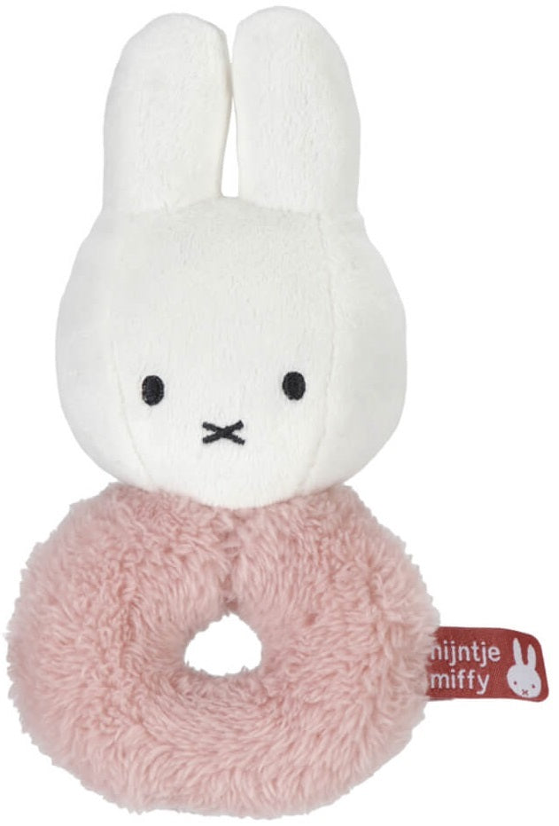 Miffy: Fluffy Ring Rattle - Pink