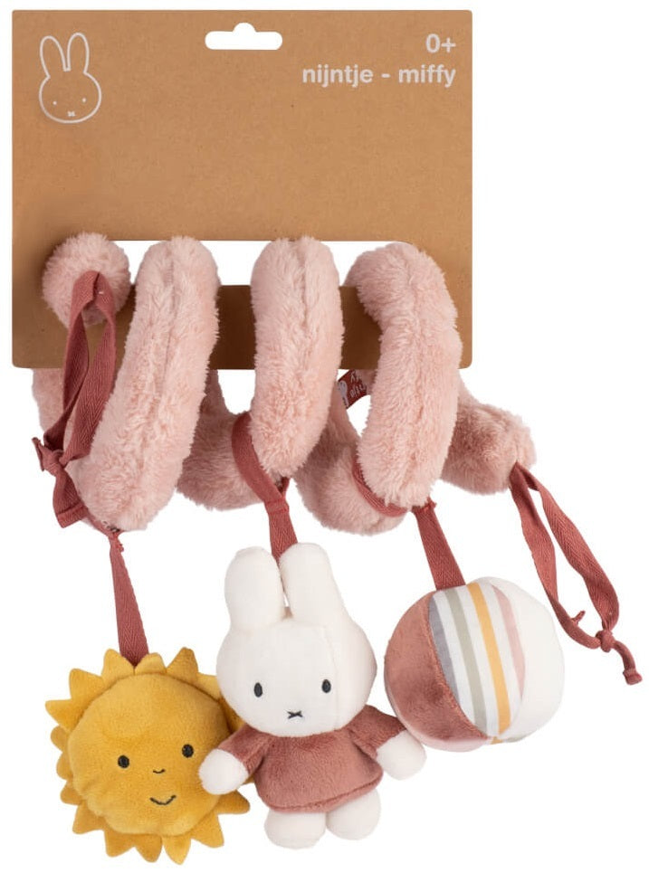 Miffy: Fluffy Spiral Toy - Pink