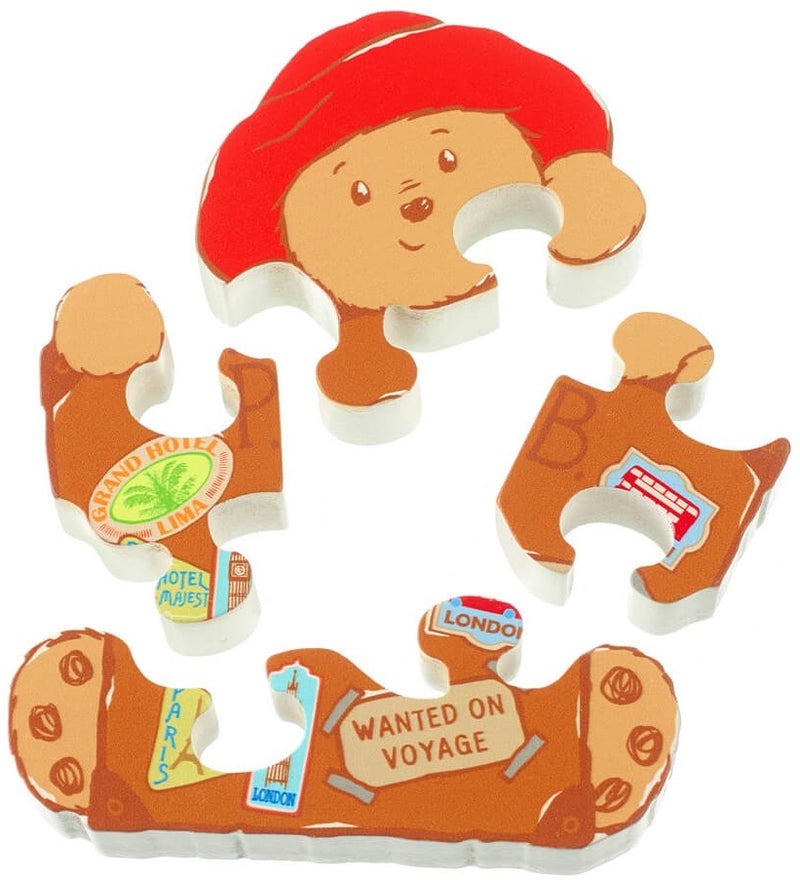 Paddington Bear: Wooden Puzzle With Suitcase