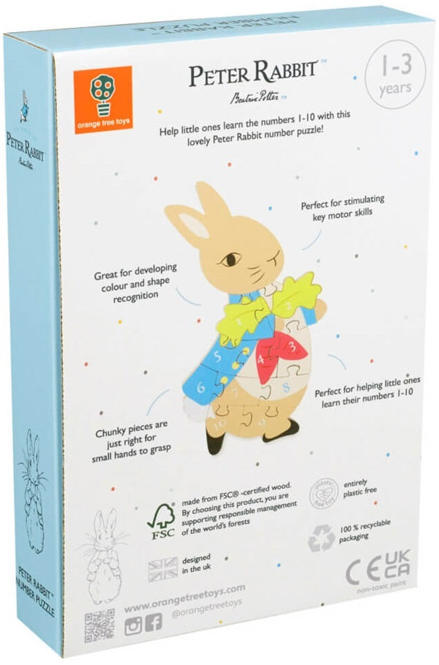 Peter Rabbit: Wooden Number Puzzle by Beatrix Potter