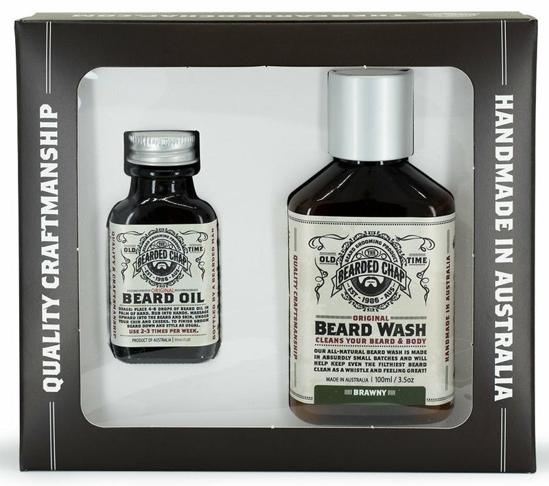 Bearded Chap: Luxe Duo Kit - Brawny (30ml Oil & 100ml Wash)