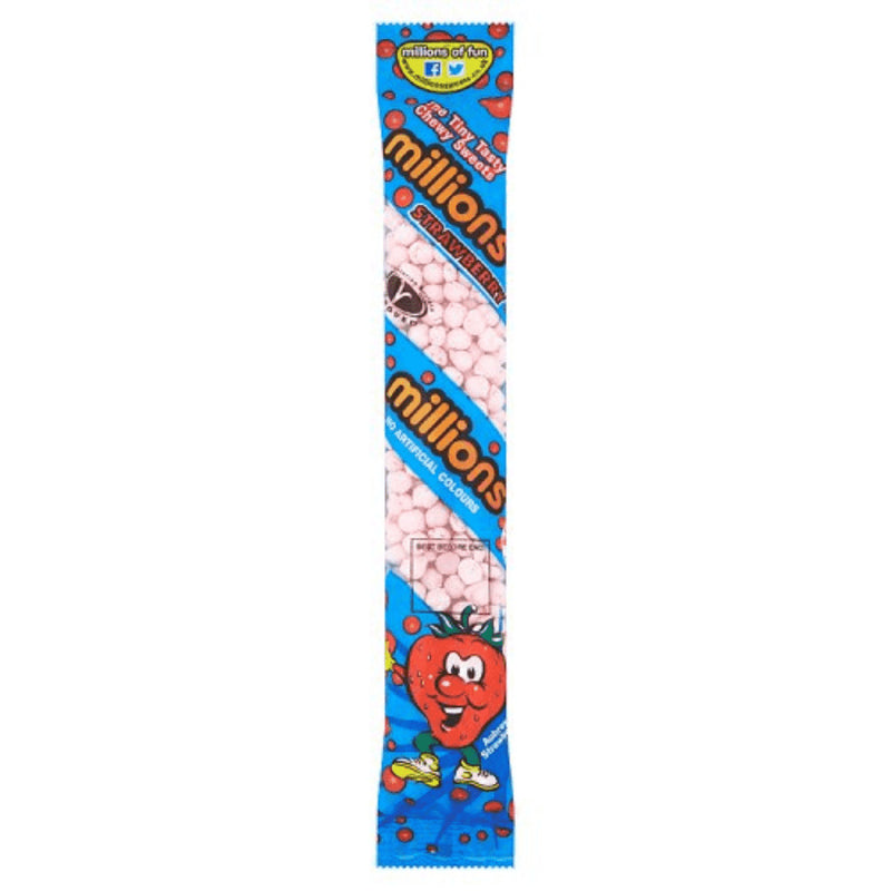 Millions: Strawberry Lollies 55g (12 Pack)