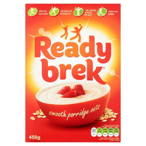 Ready Brek: Smooth Porridge Oats Original Cereal 450g (6 Pack)