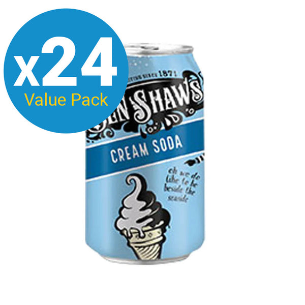 Ben Shaws: Cream Soda Classic Drink - 330ml Can (24 Pack)