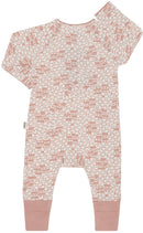 Bonds: Long Sleeve Newbies Coverall - Heart Check Sweet Mauve (Size 00)