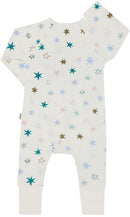 Bonds: Long Sleeve Newbies Coverall - Dreamy Stardust White (Size 00)