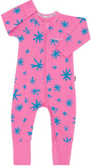 Bonds: Long Sleeve Zip Wondersuit - Stella Symmetry Pink (Size 000)