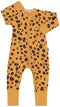 Bonds: Long Sleeve Zip Wondersuit - Luxe Leopard Yellow (Size 00)