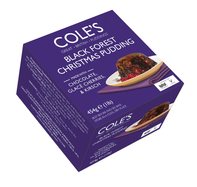 Coles Puddings: Black Forest Pudding (454g)