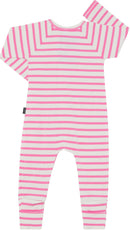 Bonds: Long Sleeve Zip Wondersuit - Lolly Ice Pink/Marscapone (Size 00)