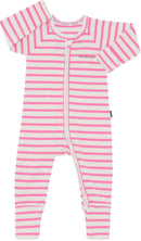 Bonds: Long Sleeve Zip Wondersuit - Lolly Ice Pink/Marscapone (Size 1)