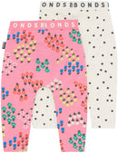 Bonds: Roomies Legging 2 Pack - Blossomfield Pink/Spots (Size 0)