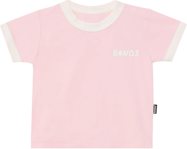 Bonds: Roomies Ringer Tee - Baby Spice/ Marscapone (Size 0)