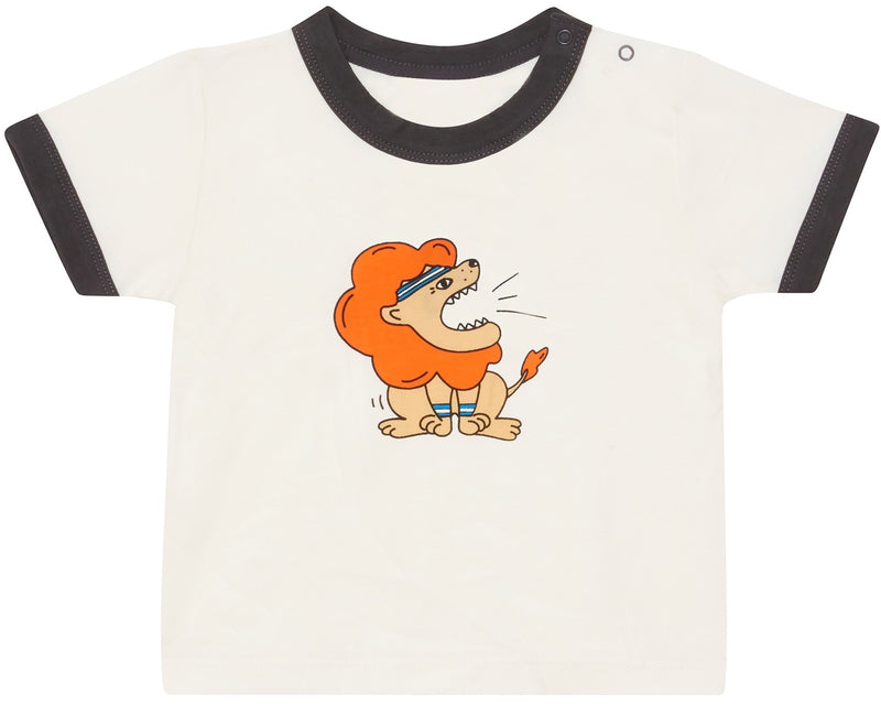 Bonds: Roomies Ringer Tee - Fearless Roar Lion (Size 00)