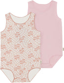 Bonds: Wonderbodies Singletsuit 2 Pack - Heart Check/Sweet Mauve (Size 0)