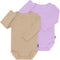 Bonds: Wondercool Eyelet Bodysuit 2 Pack - Lilac/Brown (Size 00)