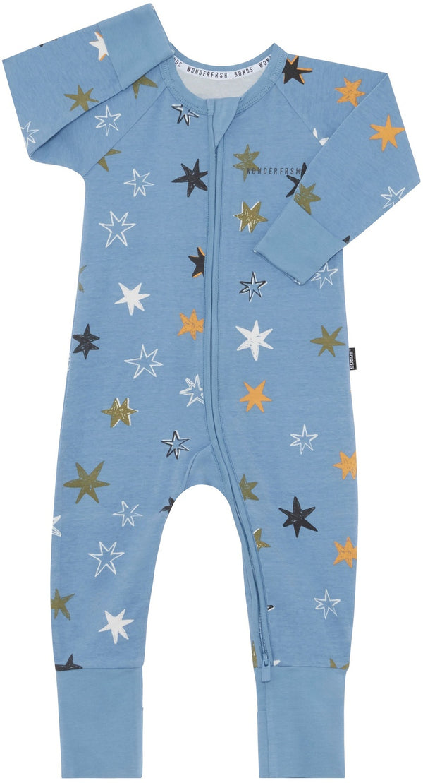 Bonds: Wonderfresh Zippy - Up And Away Teal (Size 00)