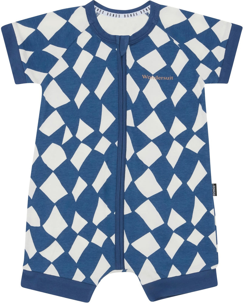 Bonds: Zip Romper - Cubic Cascade Navy (Size 00)