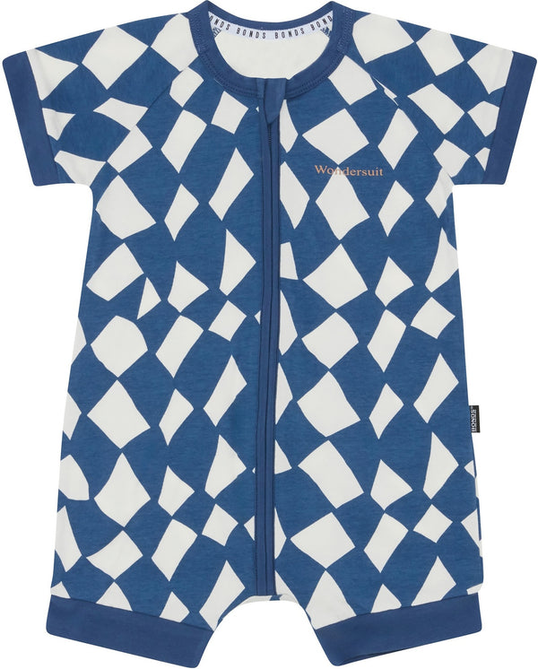 Bonds: Zip Romper - Cubic Cascade Navy (Size 2)