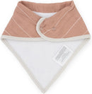 Little Unicorn: Cotton Muslin Fleece Bandana Bib Set - Mauve Stripe (4 Pack)