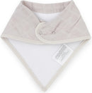 Little Unicorn: Cotton Muslin Fleece Bandana Bib Set - Mauve Stripe (4 Pack)