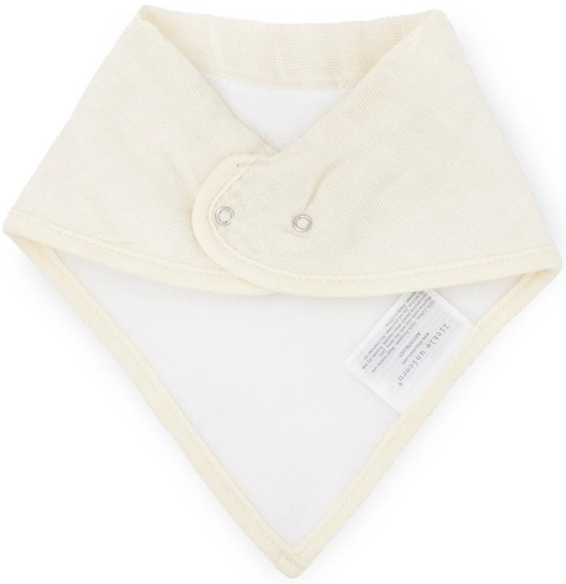 Little Unicorn: Cotton Muslin Fleece Bandana Bib Set - Taupe Cross (4 Pack)