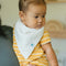 Little Unicorn: Cotton Muslin Fleece Bandana Bib Set - Taupe Cross (4 Pack)