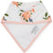 Little Unicorn: Cotton Muslin Fleece Bandana Bib Set - Watercolour Rose (4 Pack)