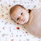 Little Unicorn: Muslin Fitted Cot Sheet - Mushrooms