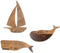 Crane Baby: Wooden Wall Decor Set - Caspian Sea (3 Piece Set)