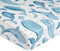 Crane Baby: Crib Fitted Sheet - Caspian Whale (80 x 40cm)