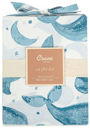 Crane Baby: Crib Fitted Sheet - Caspian Whale (80 x 40cm)