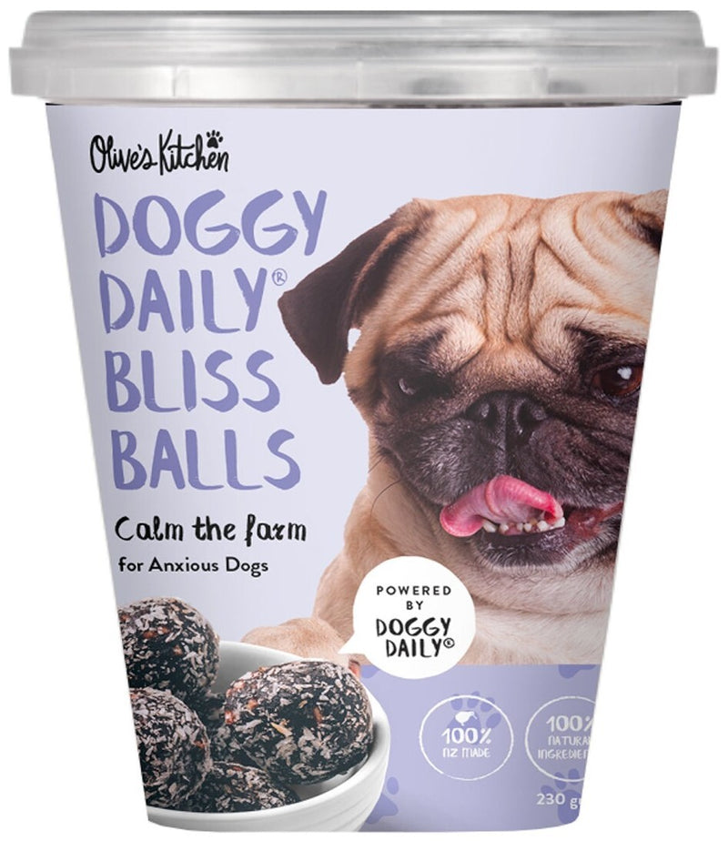 Olive's Kitchen: Doggy Daily Bliss Balls - Calm The Farm- 230g