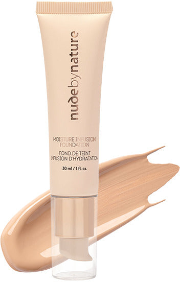 Nude By Nature: Moisture Infusion Cream Foundation - W4 Soft Sand (30ml)