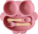 LaVida: Silicone Bowl Set - Pink Owl